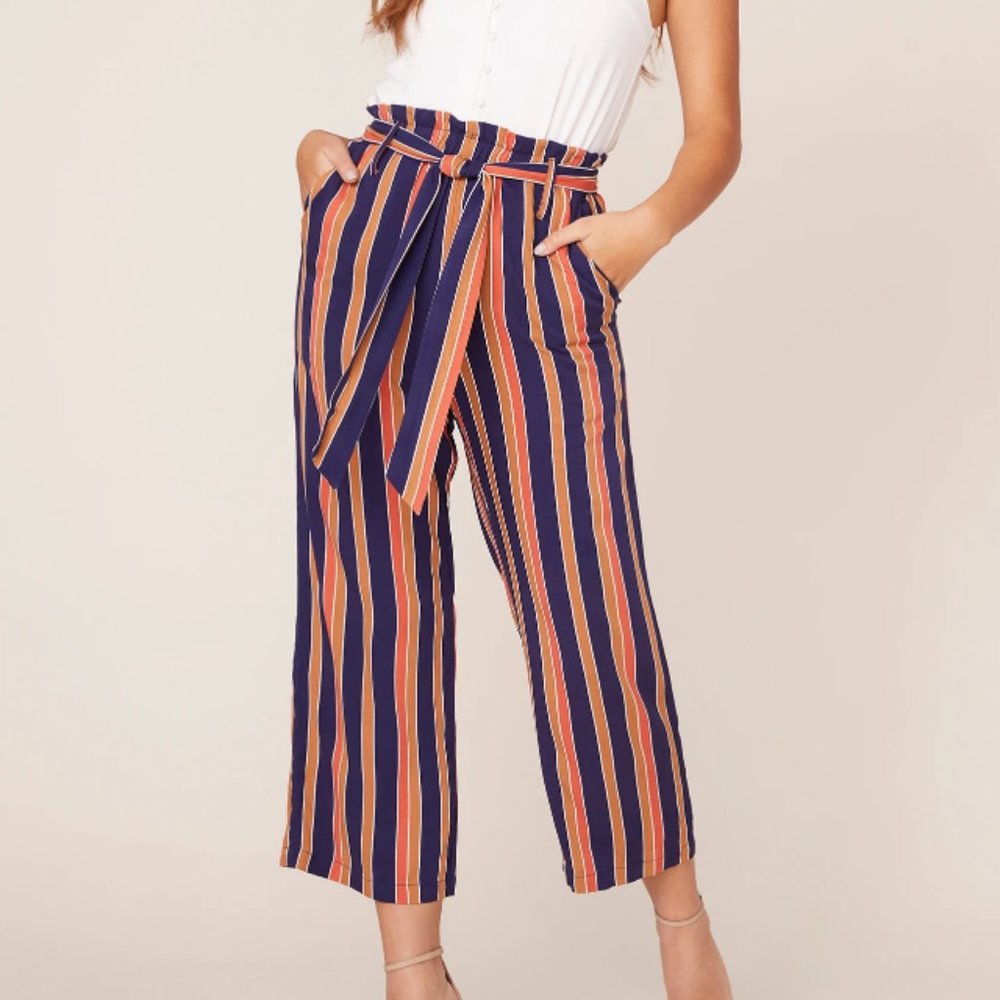 BB Dakota Striped Pants in Oil Slick